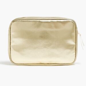 🆕J. Crew- Tech Bag with Ribbon Zipper Pull, Gold, OneSize NWT